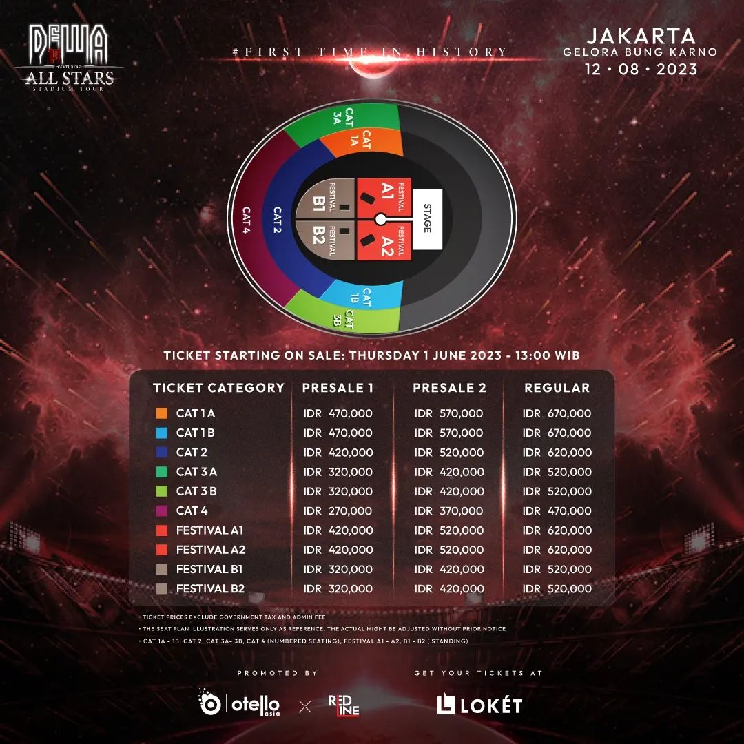 Seat plan Jakarta